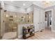 Spa-like bathroom with a large shower and modern finishes at 127 Tradition Ln, Mooresville, NC 28115