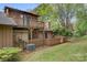 Rear view of home with deck and AC unit at 1720 12Th Ne St, Hickory, NC 28601