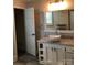 Modern bathroom with granite countertop, vessel sink, and updated vanity at 12136 Renee Ford Rd, Stanfield, NC 28163