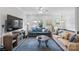 Bright and airy living room with a large sectional sofa and coffee table at 12119 Brooklyn Ave, Charlotte, NC 28204