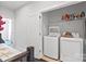 Convenient laundry closet with washer and dryer included at 12119 Brooklyn Ave, Charlotte, NC 28204