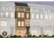 Modern three-story townhome with a front porch at 12119 Brooklyn Ave, Charlotte, NC 28204