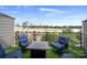 Private rooftop patio with city views and fire pit at 12119 Brooklyn Ave, Charlotte, NC 28204