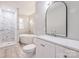 Modern bathroom featuring a soaking tub, walk-in shower, and stylish vanity at 5625 Highway 601 Hwy, Salisbury, NC 28147
