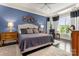Spacious main bedroom with plush carpet and large windows at 15814 Vale Ridge Dr, Charlotte, NC 28278