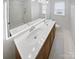 Updated bathroom with double vanity and tiled shower at 8819 Richardson King Rd, Waxhaw, NC 28173