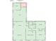 One-story floor plan with 3 bedrooms, 2 bathrooms, and laundry at 8819 Richardson King Rd, Waxhaw, NC 28173