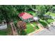 House with red roof, deck, and landscaping, neighborhood context visible at 93 13Th Se St, Hickory, NC 28602