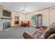 Living room with stone fireplace and corner dining set at 93 13Th Se St, Hickory, NC 28602