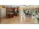 Spacious kitchen with island, hardwood floors, and breakfast nook at 118 Broadbill Dr, Mooresville, NC 28117
