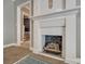 Fireplace with white mantel and tiled surround at 300 Congress N St, York, SC 29745