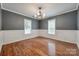 Spacious dining room with hardwood floors and gray walls at 300 Congress N St, York, SC 29745