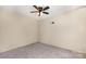 Spacious bedroom with neutral carpeting and ceiling fan at 205 Martin Luther King Jr Ave, Salisbury, NC 28144