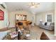 Game room with a home bar, seating, and glass-top table at 205 Martin Luther King Jr Ave, Salisbury, NC 28144