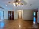 Bright entryway with hardwood floors and access to other rooms at 2232 Stallings Rd, Matthews, NC 28104