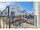 Private balcony overlooking the community with a view of other townhouses at 1432 Hamilton St # 14, Charlotte, NC 28206