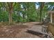 Backyard with patio, garden and lounge chair at 5328 Seacroft Rd, Charlotte, NC 28210