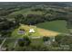 Aerial view of property showing house, barn, and surrounding land at 4979 Plateau Rd, Vale, NC 28168