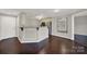 Open kitchen with granite countertops and modern cabinets at 529 Graham St # 1F, Charlotte, NC 28202