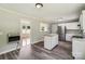 Bright kitchen with stainless steel appliances and island at 37 Clemmons Rd, Wadesboro, NC 28170