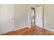 Hardwood floor bedroom with access to another room at 37 Clemmons Rd, Wadesboro, NC 28170