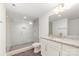 Bathroom with a walk-in shower and granite countertop at 2112 Kirkwood Ave, Charlotte, NC 28203