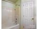 Simple bathroom with tub and shower at 2876 Hosta Dr, Charlotte, NC 28269