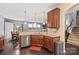 Modern kitchen with granite countertops and a corner sink at 133 Lassen Ln, Mooresville, NC 28117