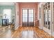 Hardwood floor entryway with doors to other rooms at 121 W End St, Chester, SC 29706