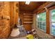 Unfinished workshop with shelves and cabinets at 1890 Rhyneland Rd, Lincolnton, NC 28092