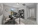 Home office with built-in shelving and hardwood floors at 103 Dublin Ct, Statesville, NC 28677