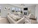 Spacious living room with fireplace, comfy seating at 103 Dublin Ct, Statesville, NC 28677