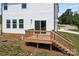 Wooden deck with stairs and railing at 103 Dublin Ct, Statesville, NC 28677