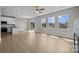 Open floor plan connecting kitchen and living room at 103 Dublin Ct, Statesville, NC 28677