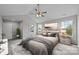 Main bedroom with plush carpet and ensuite bathroom access at 103 Dublin Ct, Statesville, NC 28677