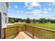 Wooden deck overlooking a large backyard at 107 Dublin Ct, Statesville, NC 28677