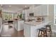 Modern kitchen featuring white cabinets, quartz countertops, and stainless steel appliances at 3022 Loso Ter # 52, Charlotte, NC 28217