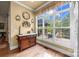 Charming breakfast room with a built-in bar and views of the patio at 4364 Hager Mountain Ln, Iron Station, NC 28080