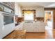 White kitchen with wood countertops and a corner sink at 5911 Mooresville Rd, Salisbury, NC 28147