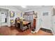 Bright dining area with a wooden table and wicker chairs at 8018 Maxwelton Dr, Huntersville, NC 28078