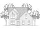 Two-story house plan with brick exterior at 812 Hardin St, Lancaster, SC 29720