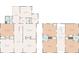 Two-story home floor plan, showing multiple bedrooms and bathrooms at 222 Leak Ave, Wadesboro, NC 28170