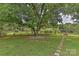 Large tree and stone pathway in the backyard at 13901 Phillips Rd, Matthews, NC 28105