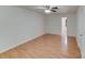 Bright bedroom with wood floors and access to a bathroom at 911 Foxborough Rd, Charlotte, NC 28213