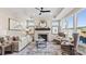 Spacious living room features a fireplace and ample natural light at 7567 Baybrooke Ln # 35, Harrisburg, NC 28075