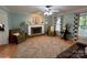 Spacious living room with fireplace and hardwood floors at 926 Courtney Ct, Concord, NC 28025