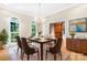 Elegant dining room featuring a large table and chandelier at 112 Berea Baptist Church Rd, Stanfield, NC 28163