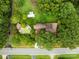 Aerial view of house, detached garage, and large lot at 4539 S New Hope Rd, Gastonia, NC 28056