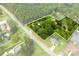Aerial view of property showing house, pond, and large lot at 4539 S New Hope Rd, Gastonia, NC 28056