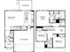 Two-story floor plan with 2 car garage and three bedrooms at 104 Alden Ct, Shelby, NC 28152